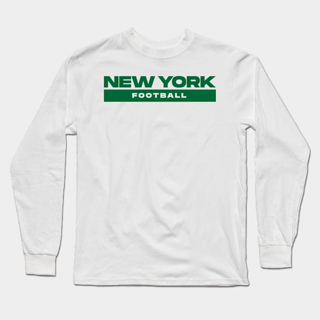 New York Football Long Sleeve T-Shirt by TeeSwagUniverse